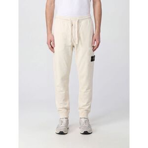Stone Island Men Stone Island Slim Fit Organic Cotton Cargo Trousers With Logo